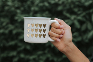 Ombre Hearts Coffee Mug - Coffee Mug