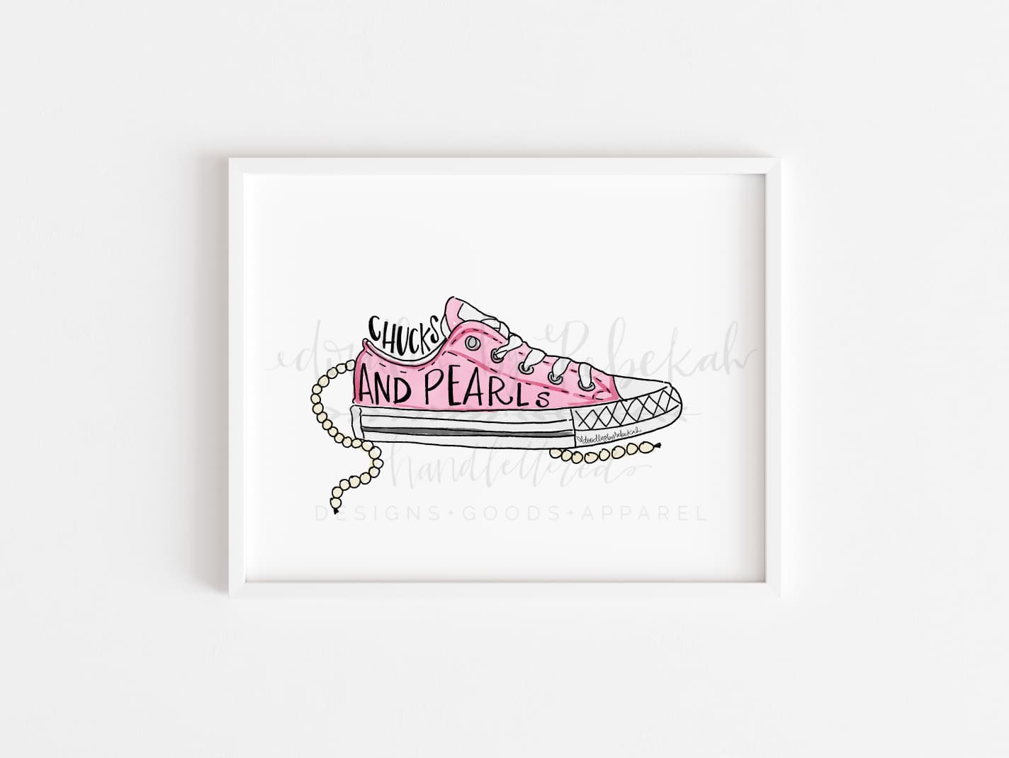 Chucks and Pearls 8x10 Print - Print