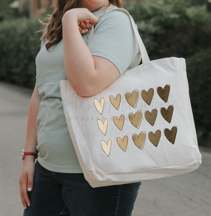 Ombre Hearts Tote - Tote