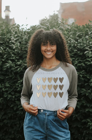 Ombre Hearts - Tees