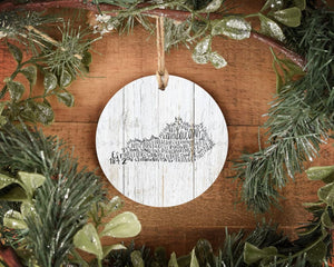 Crittenden County KY Word Art Ornament - Ornaments