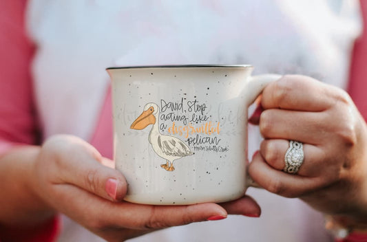 Disgruntled Pelican Mug - Coffee Mug