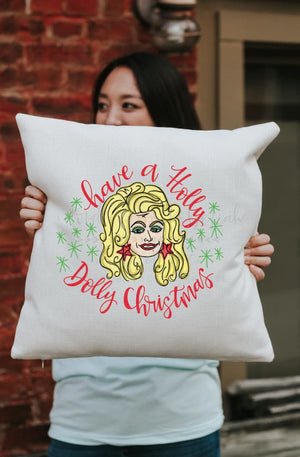 Dolly Christmas Square Pillow - Pillow