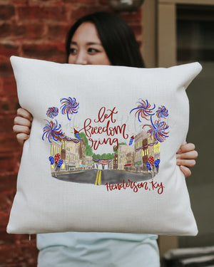 Let Freedom Ring - Henderson KY Square Pillow - Pillow