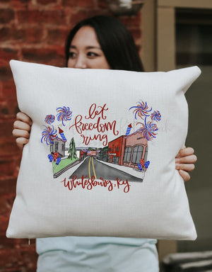 Let Freedom Ring - Whitesburg KY Square Pillow - Pillow