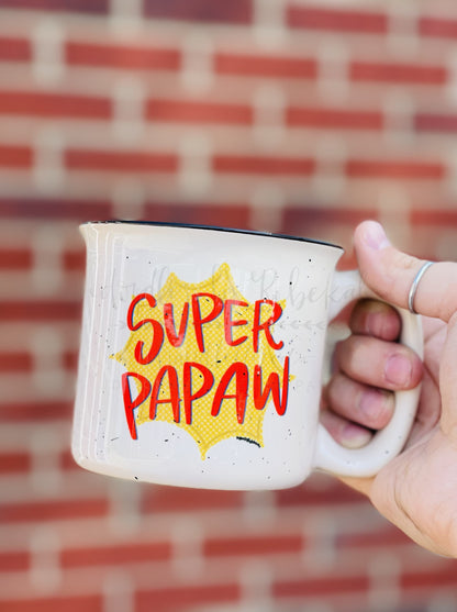 Custom Super Grandpa Mug - Coffee Mug