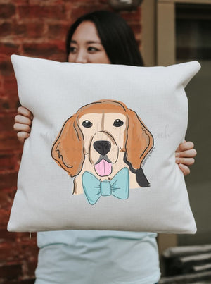 Beagle Square Pillow - Pillow