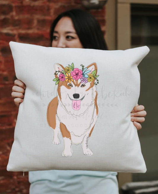 Corgi Square Pillow - Pillow