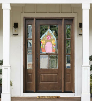 Candy Gingerbread House Doorhanger/Topper/Attachment - Door Hanger