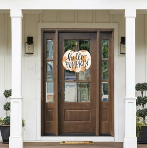 Hello Pumpkin Doorhanger/Topper/Attachment - Door Hanger