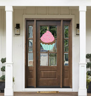 Cupcake Doorhanger/Topper/Attachment - Door Hanger