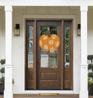 Polka Dot Pumpkin Doorhanger/Topper/Attachment - Door Hanger