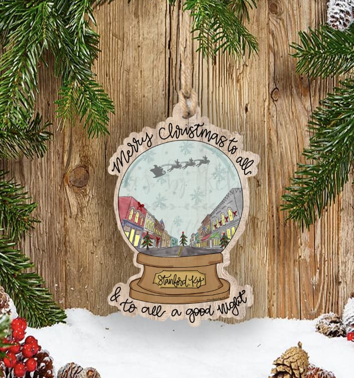 Custom Town Snowglobe Ornament *MULTIPLE TOWNS!* - Ornaments