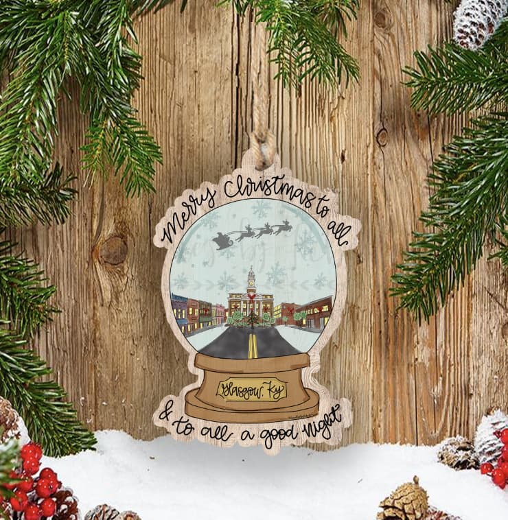 Custom Town Snowglobe Ornament *MULTIPLE TOWNS!* - Ornaments