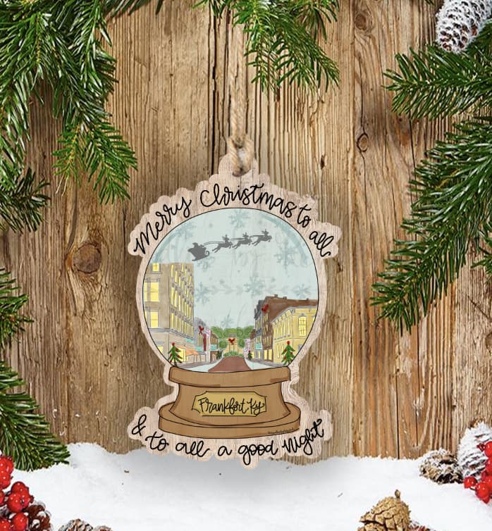 Custom Town Snowglobe Ornament *MULTIPLE TOWNS!* - Ornaments