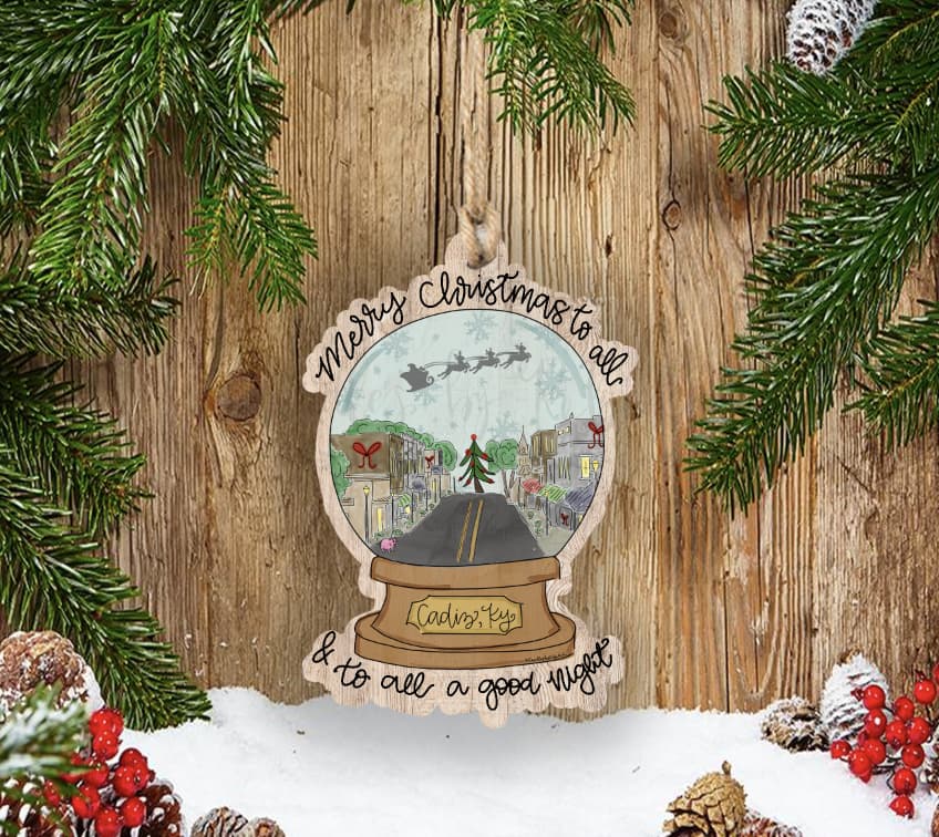 Custom Town Snowglobe Ornament *MULTIPLE TOWNS!* - Ornaments