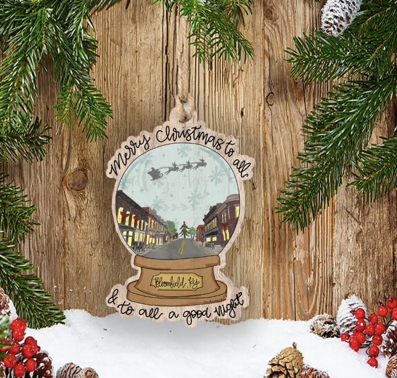 Custom Town Snowglobe Ornament *MULTIPLE TOWNS!* - Ornaments