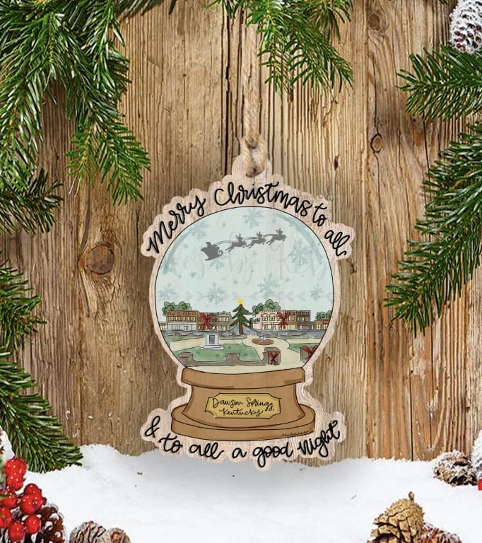 Custom Town Snowglobe Ornament *MULTIPLE TOWNS!* - Ornaments