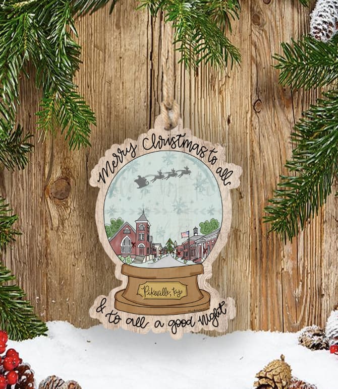 Custom Town Snowglobe Ornament *MULTIPLE TOWNS!* - Ornaments