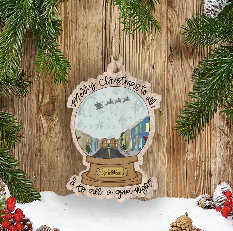 Custom Town Snowglobe Ornament *MULTIPLE TOWNS!* - Ornaments