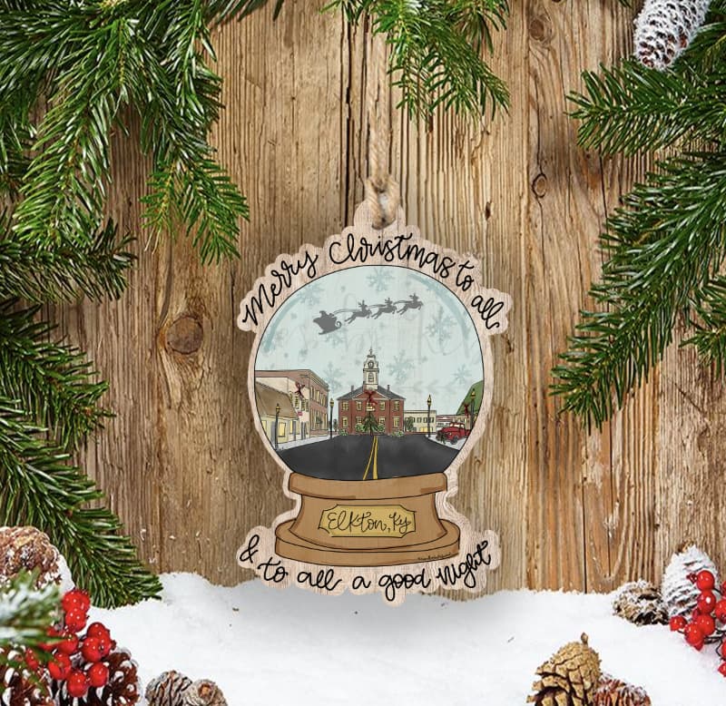 Custom Town Snowglobe Ornament *MULTIPLE TOWNS!* - Ornaments