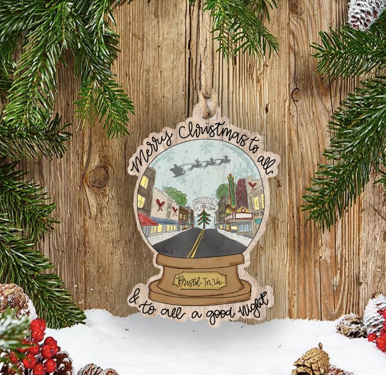 Custom Town Snowglobe Ornament *MULTIPLE TOWNS!* - Ornaments