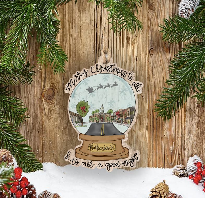 Custom Town Snowglobe Ornament *MULTIPLE TOWNS!* - Ornaments