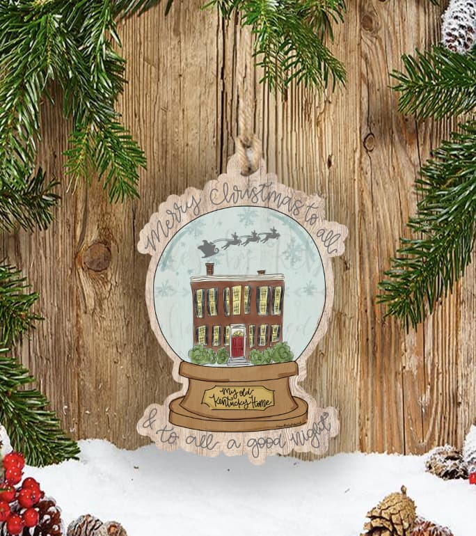 Custom Town Snowglobe Ornament *MULTIPLE TOWNS!* - Ornaments