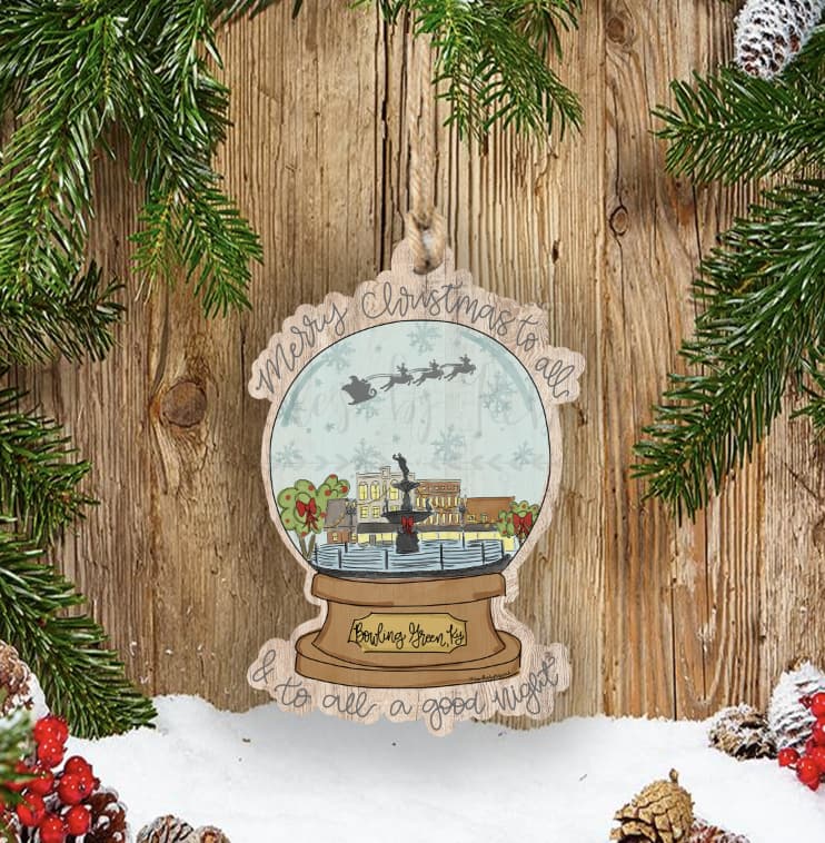 Custom Town Snowglobe Ornament *MULTIPLE TOWNS!* - Ornaments