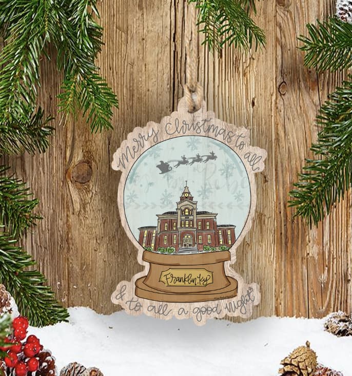 Custom Town Snowglobe Ornament *MULTIPLE TOWNS!* - Ornaments