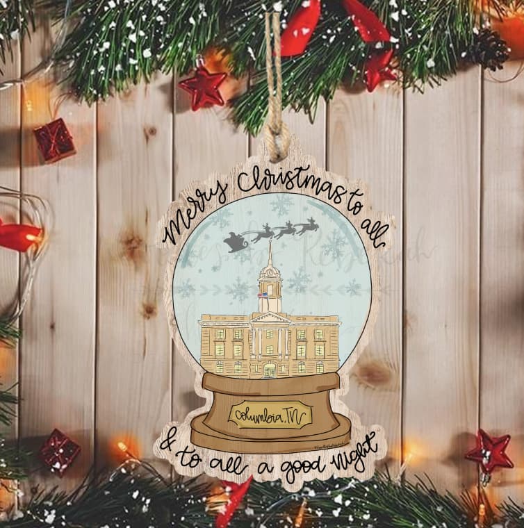 Custom Town Snowglobe Ornament *MULTIPLE TOWNS!* - Ornaments