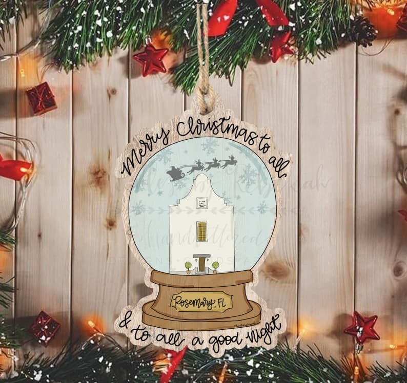 Custom Town Snowglobe Ornament *MULTIPLE TOWNS!* - Ornaments