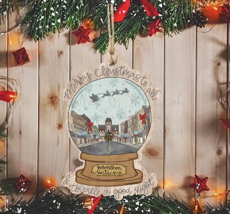 Custom Town Snowglobe Ornament *MULTIPLE TOWNS!* - Ornaments