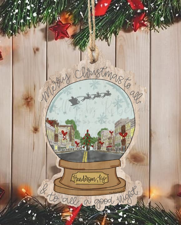 Custom Town Snowglobe Ornament *MULTIPLE TOWNS!* - Ornaments