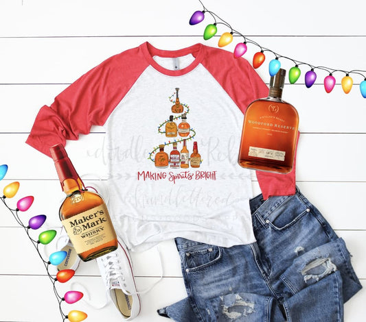 Making Spirits Bright-Bourbon - Tees