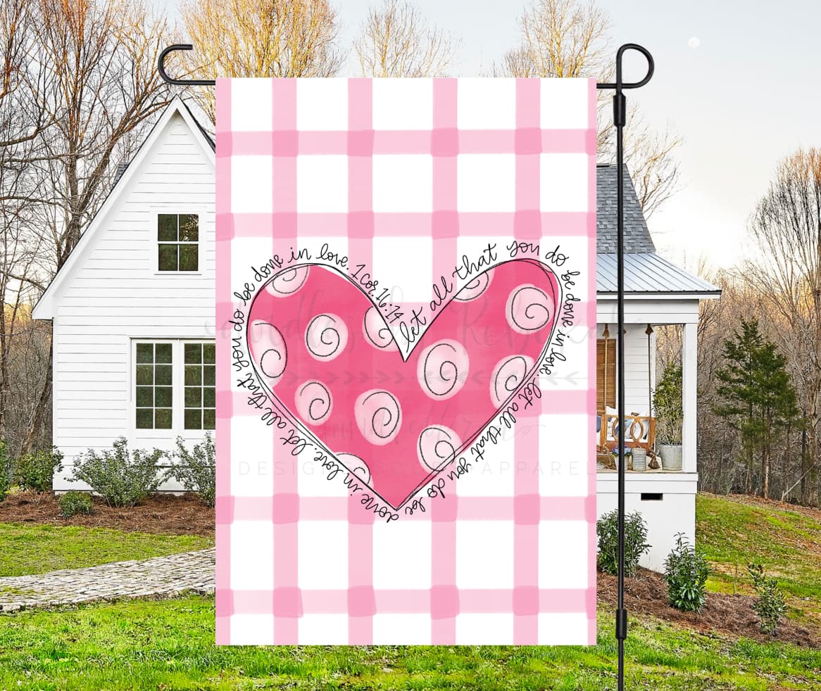 Done in Love Garden Flag - Garden Flag