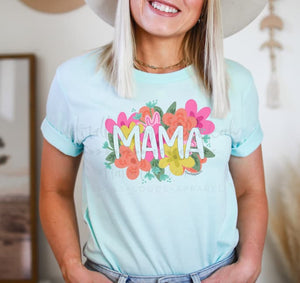 Mama Colorful Floral - Tees