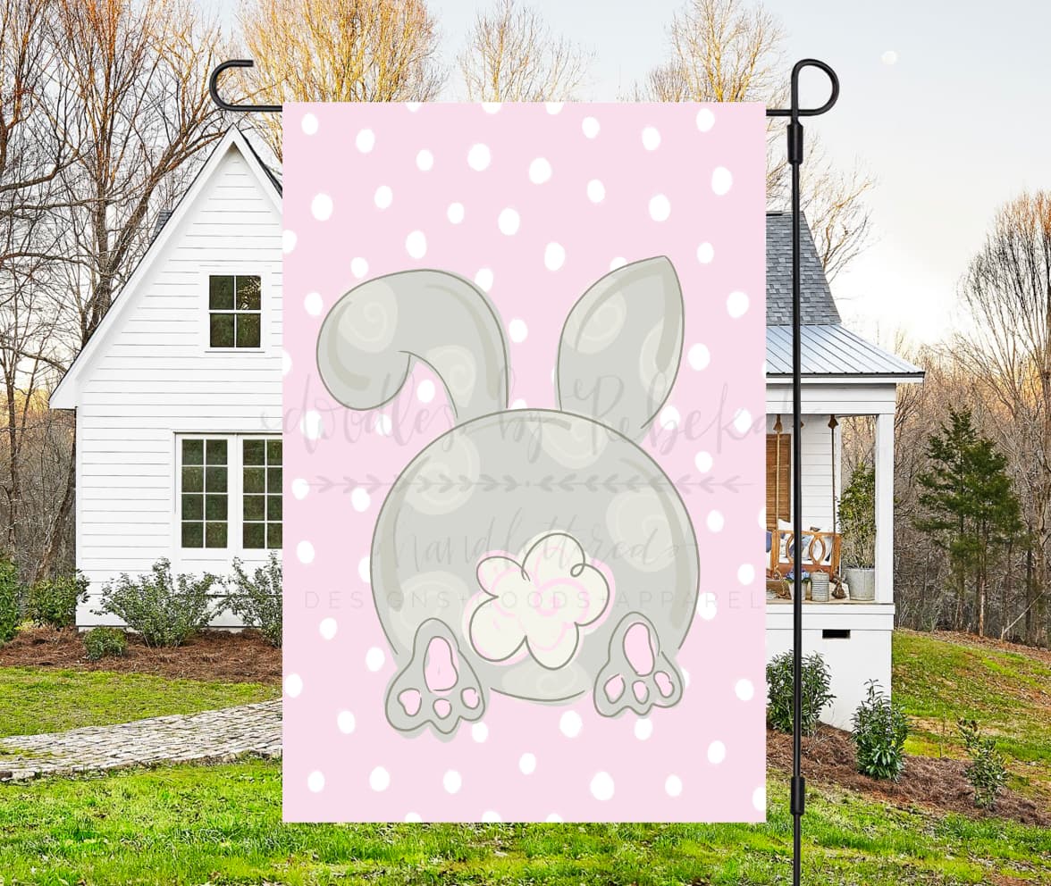 Bunny Tail Garden Flag - Garden Flag