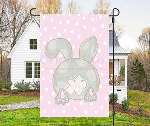 Bunny Tail Garden Flag