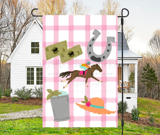 Derby Items Garden Flag - Garden Flag