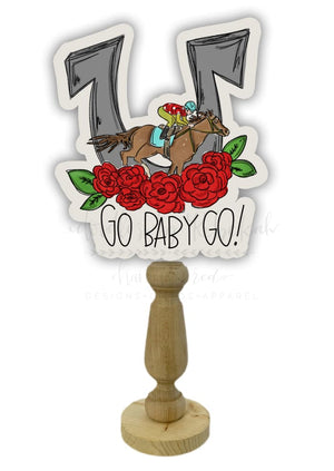 Go Baby Go (Horseshoe) Doorhanger/Topper/Attachment - Door Hanger