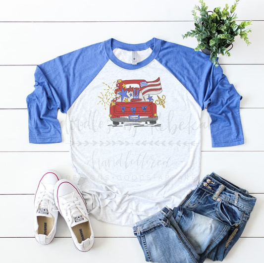 USA Truck Raglan - Tees