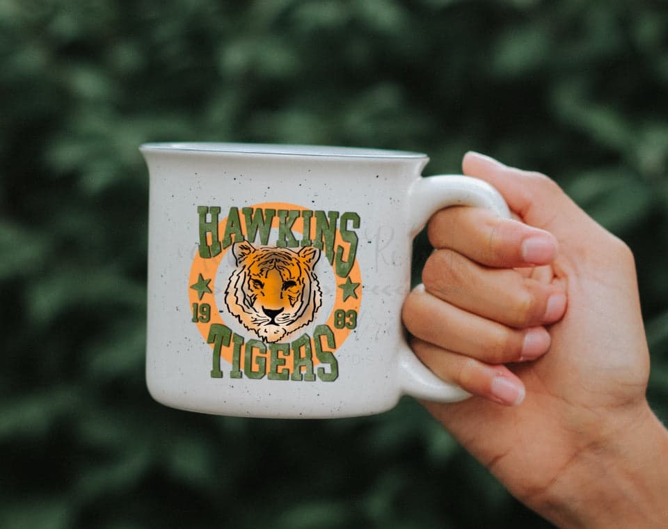 Stranger Things Hawkins Tigers Mug - Green