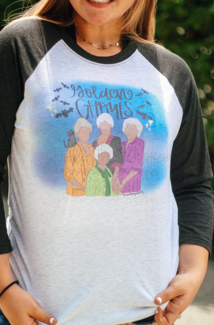 Golden Ghouls Raglan - Tees