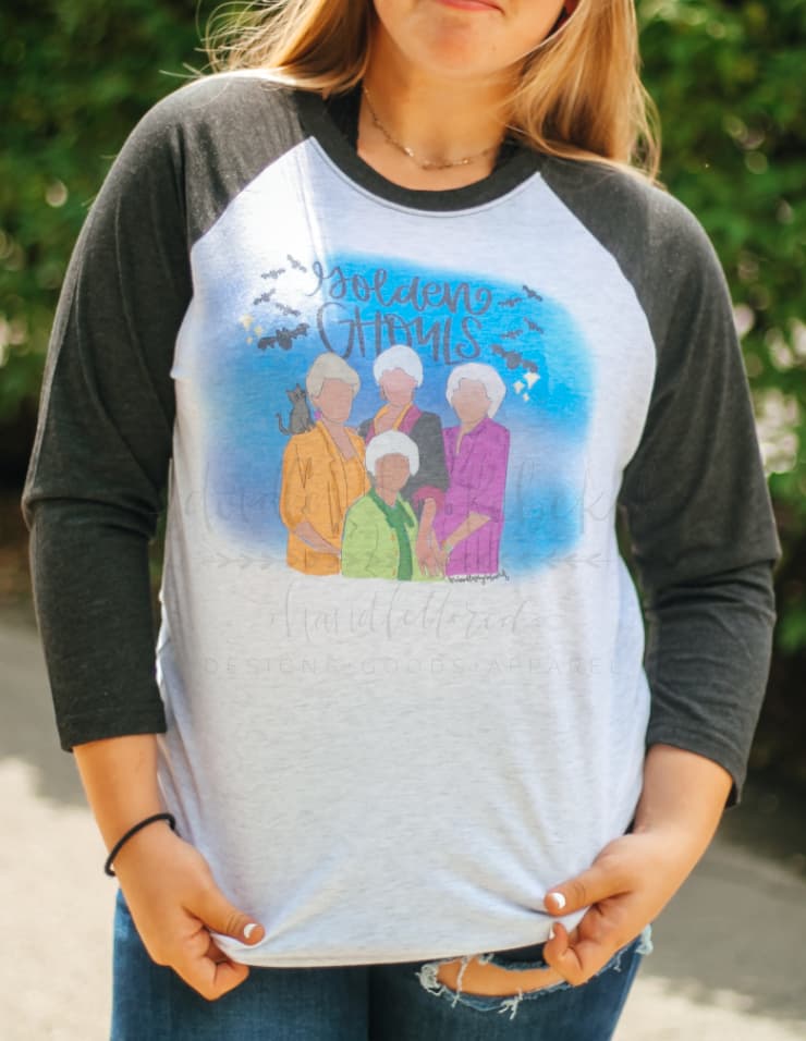 Golden Ghouls Raglan - Tees