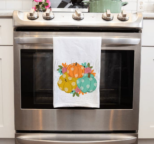 Multi Pumpkin Tea Towel - Tea Towels