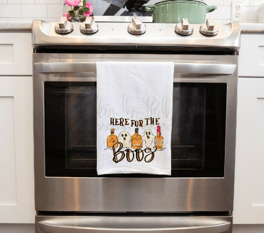 Here For The Boos Tea Towel - Tea Towels