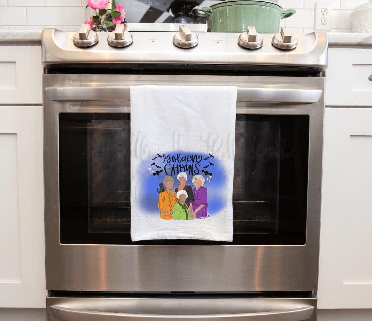 Golden Ghouls Tea Towel - Tea Towels