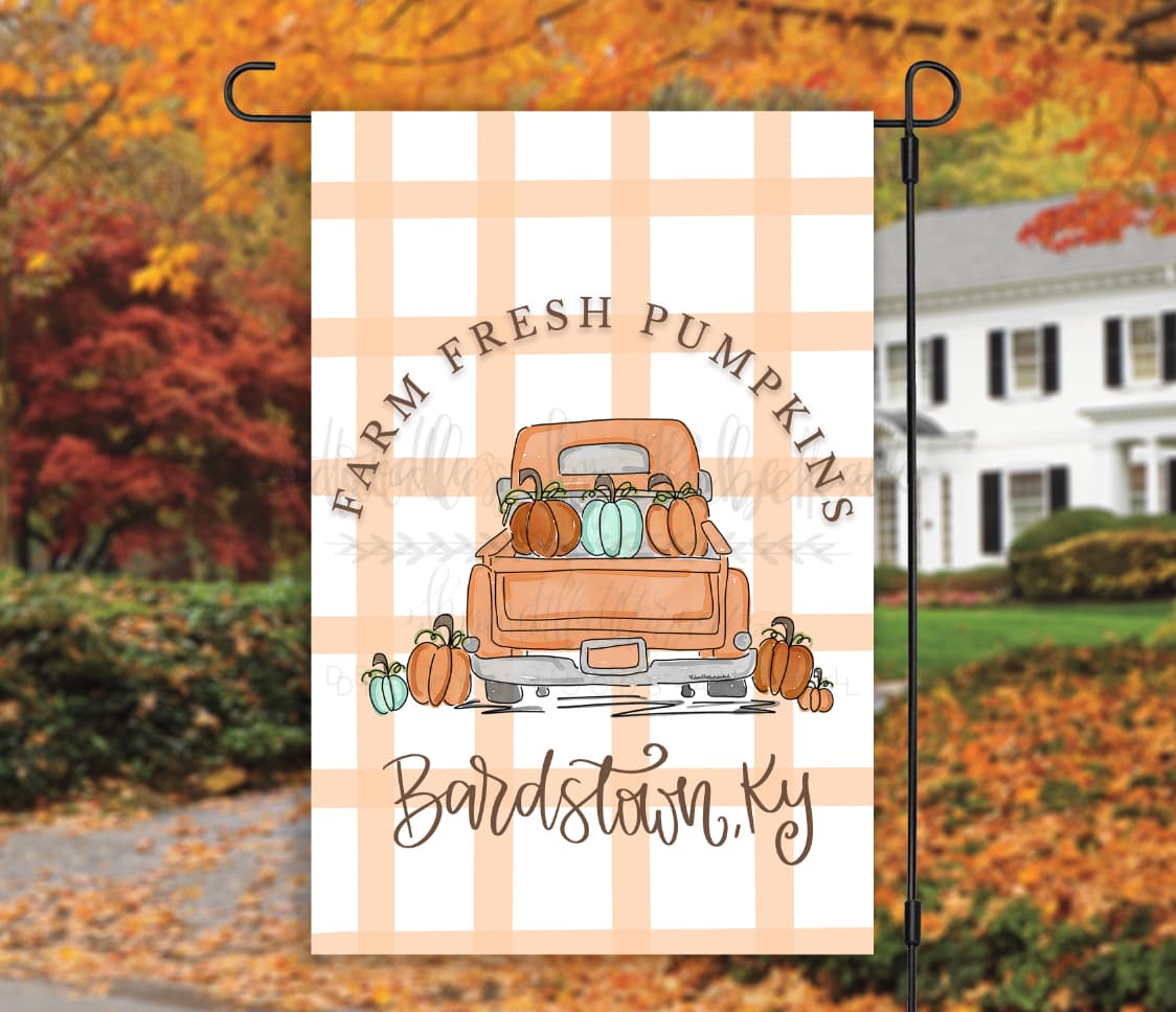 Farm Fresh Pumpkins Garden Flag - Garden Flag
