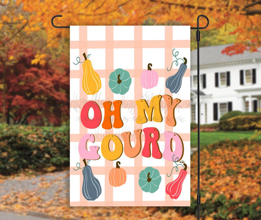 Oh My Gourd Garden Flag - Garden Flag